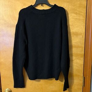 American Eagle Outfitters Black Crew Neck Sweater